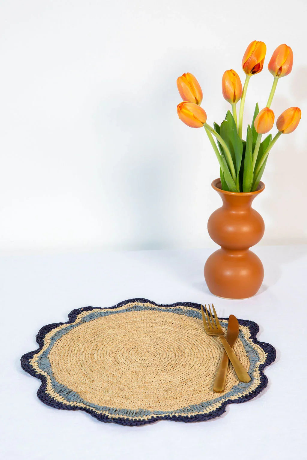Set de table en raphia « Pinwheel » Garden Party, lot de 2, 4 et 6