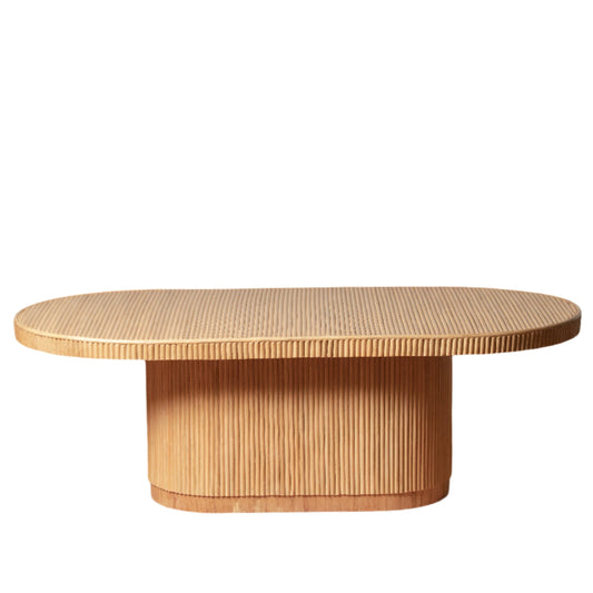 Table basse en rotin Gabriella en naturel