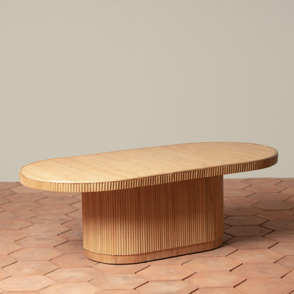Table basse en rotin Gabriella en naturel
