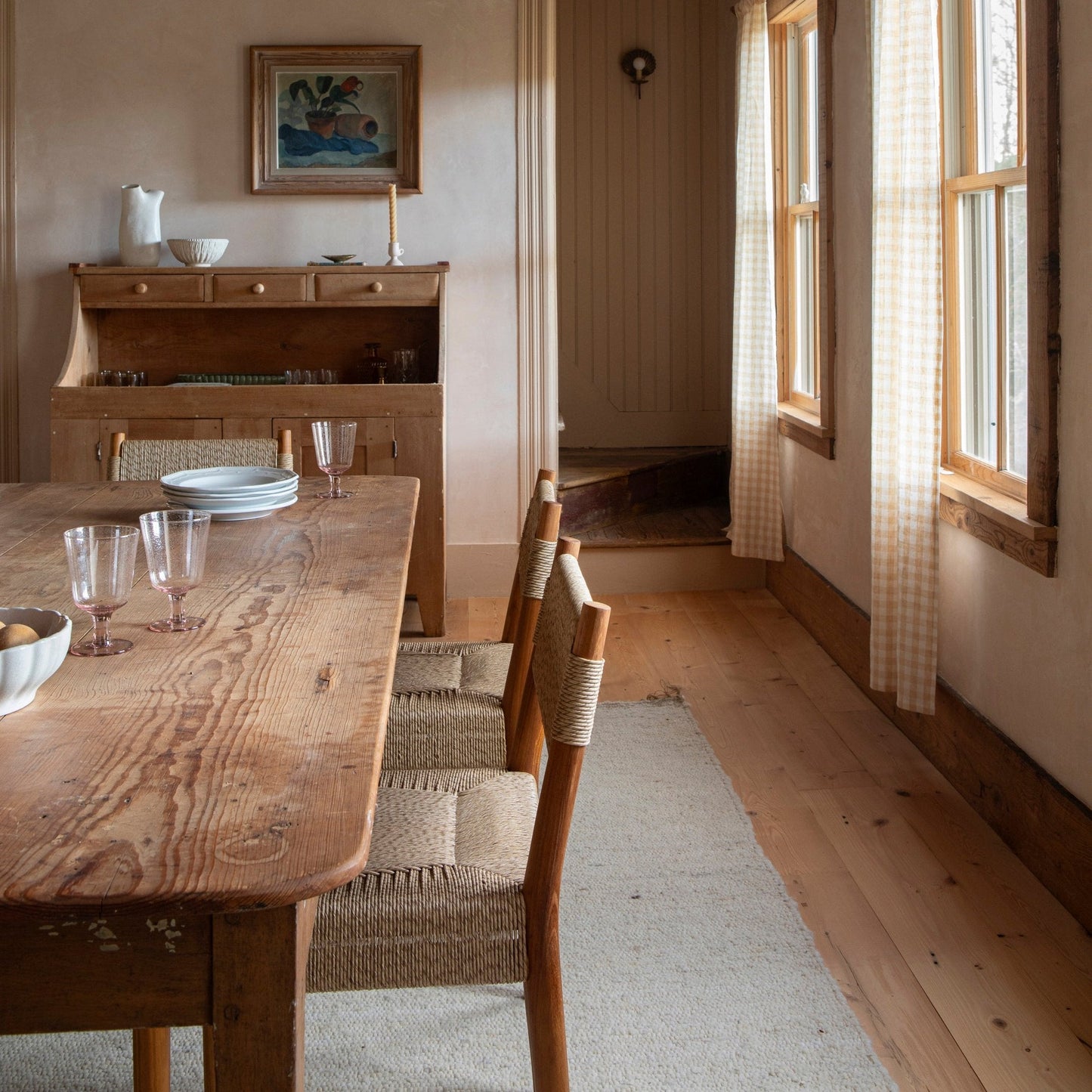 Chaise de salle à manger tissée d'intérieur et d'extérieur Alma