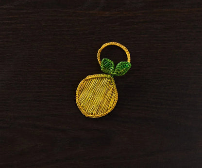 Rond de serviette citron – 3,5 pouces de palmier Iraca tissé à la main – Décoration de table estivale artisanale de Colombie