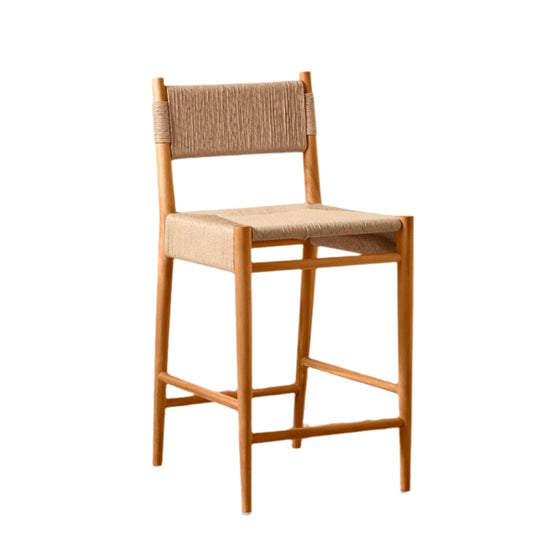 Tabouret de comptoir tissé d'intérieur et d'extérieur Alma