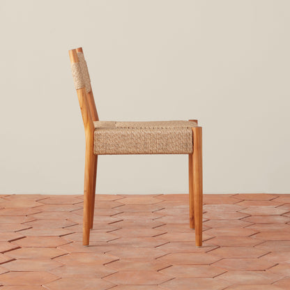 Chaise de salle à manger tissée d'intérieur et d'extérieur Alma