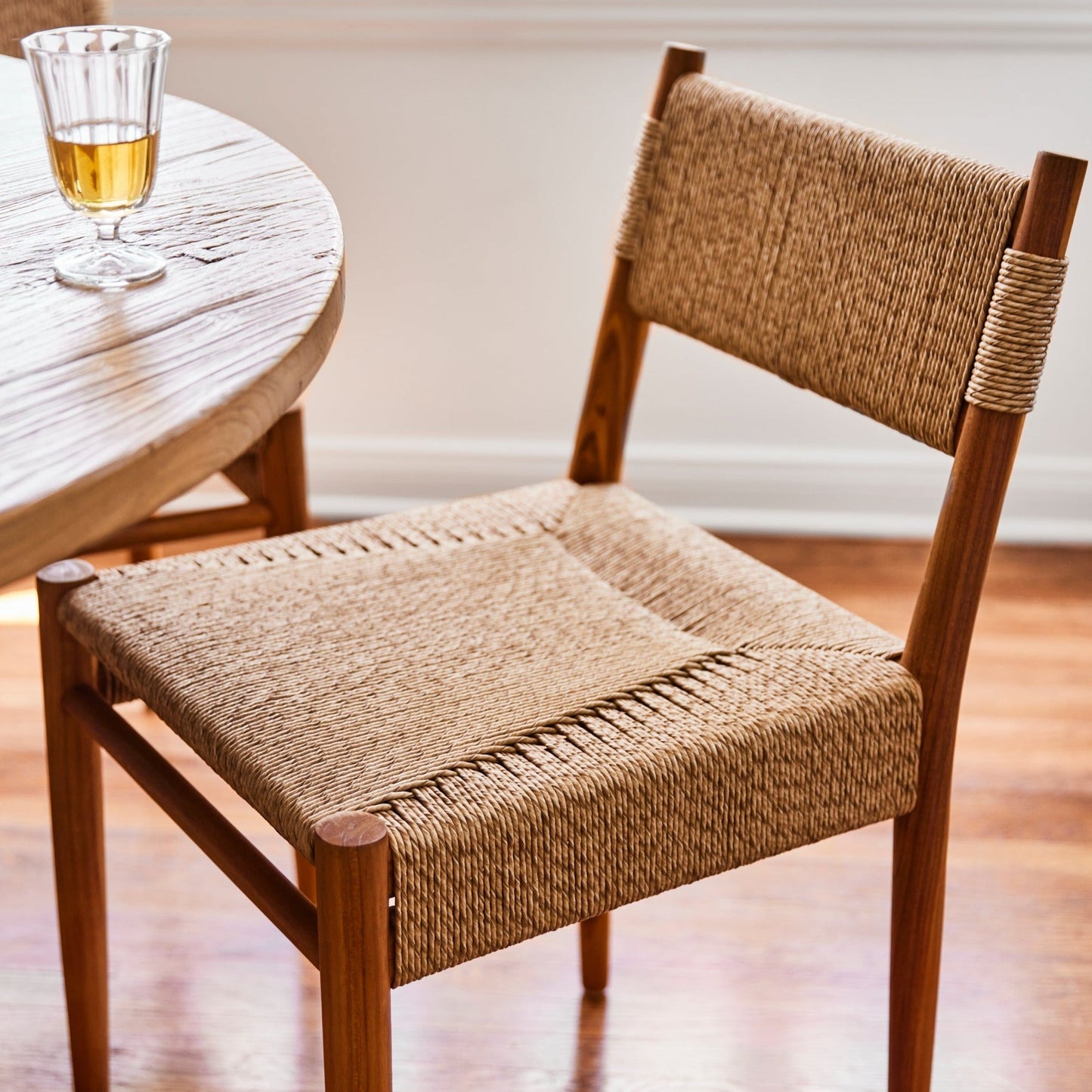 Chaise de salle à manger tissée d'intérieur et d'extérieur Alma